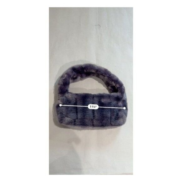 Marei 1998 Faux Fur Handle Bag in Purple - Picture 8 of 8